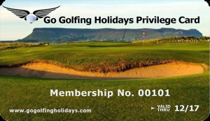 Go Golfing Holiday Privilege Card