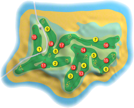 Cruit Island Golf Course Layout