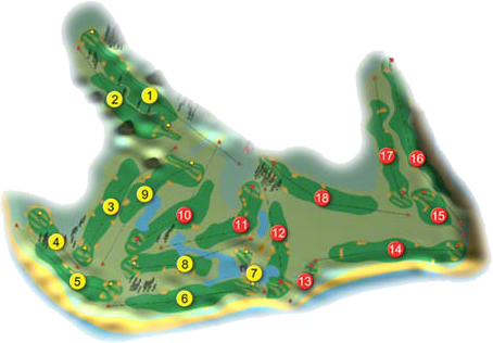 Galway Bay Golf Resort Golf Course Layout
