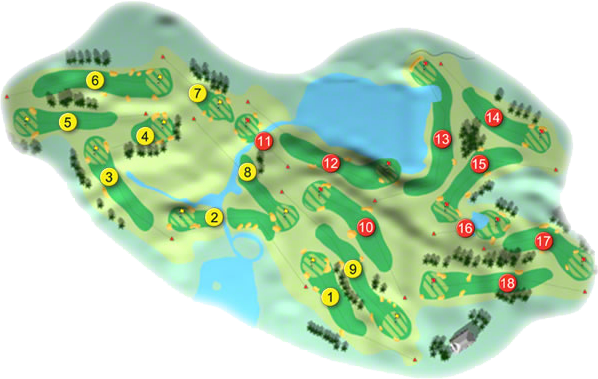PGA Slieve Russell Golf Course Layout