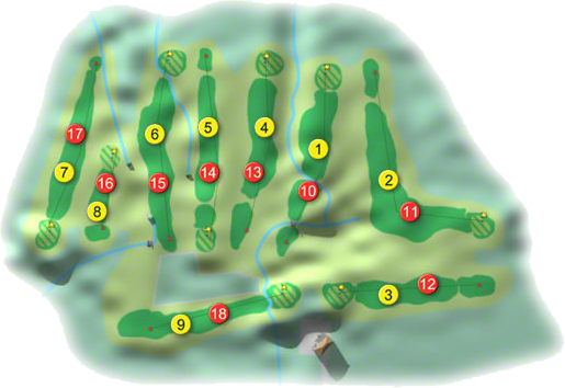 Stepaside Golf Course Layout