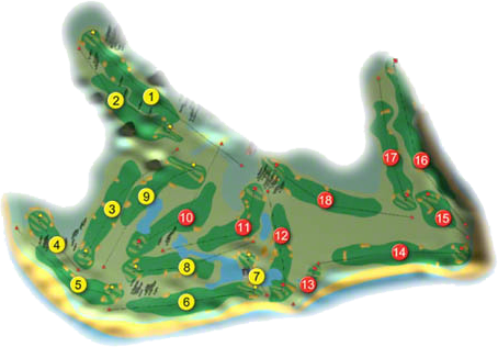 The Hawthorn Golf Resort Golf Course Layout